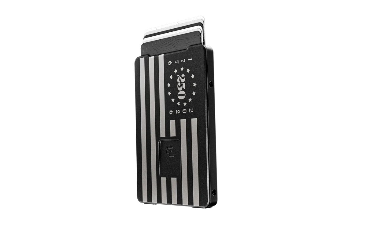 Groove Wallet® - Midnight Black 250th Flag
