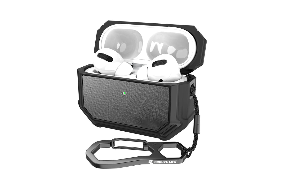 Groove Case Black/Gun Metal Aluminum AirPods Pro