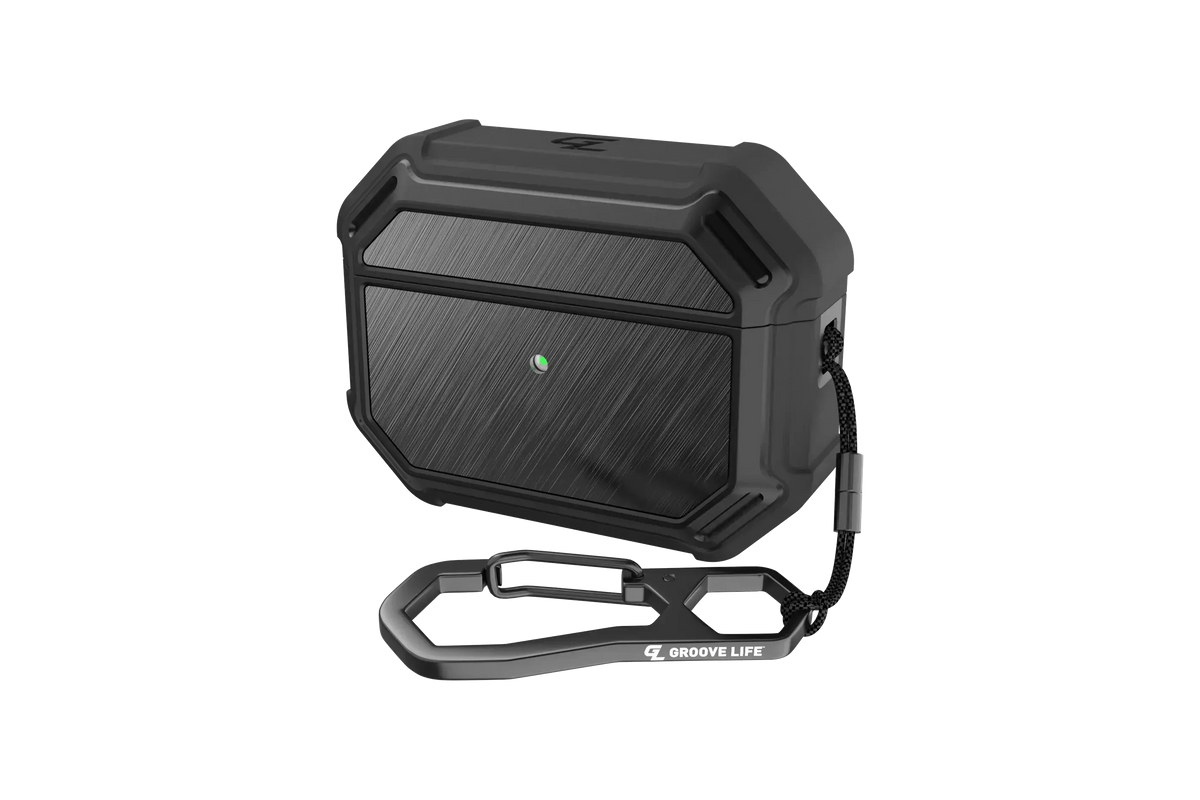 Groove Case Black/Black Aluminum for AirPods Pro