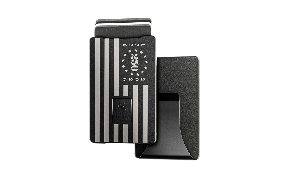 Groove Wallet® - Midnight Black 250th Flag
