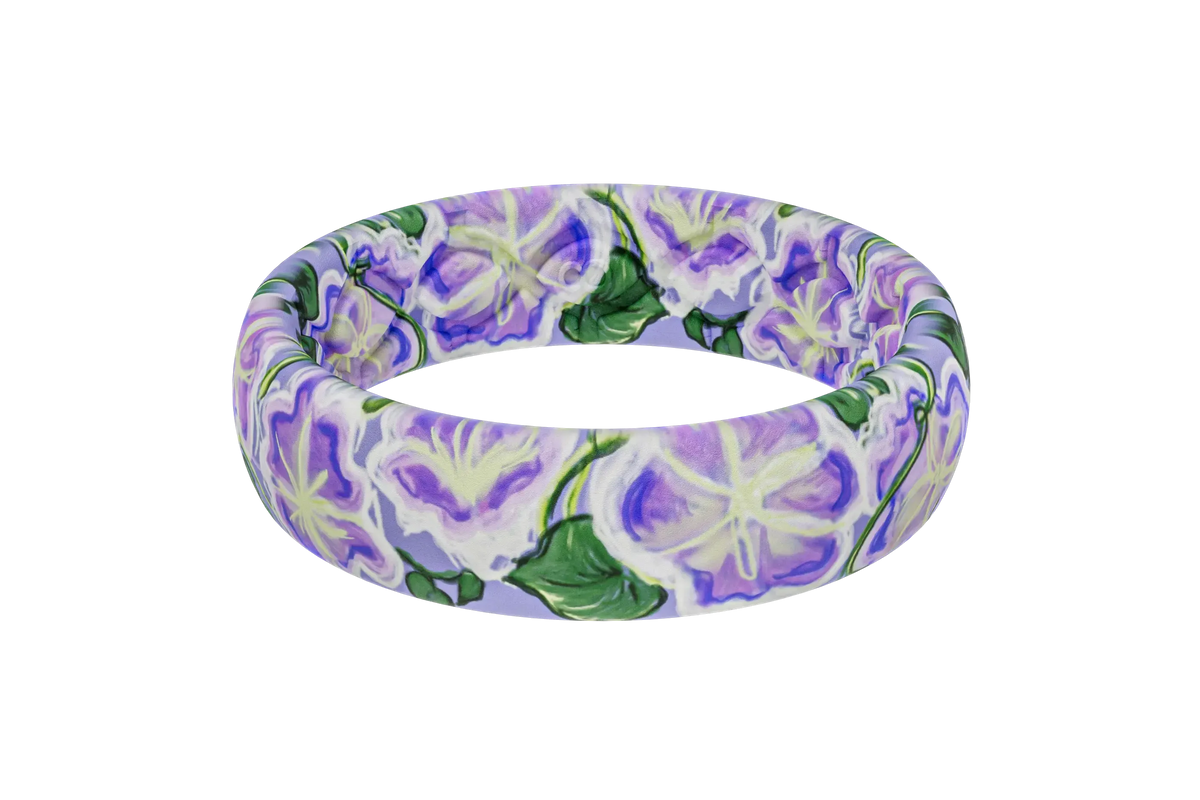 September Morning Glory Purple Thin Ring