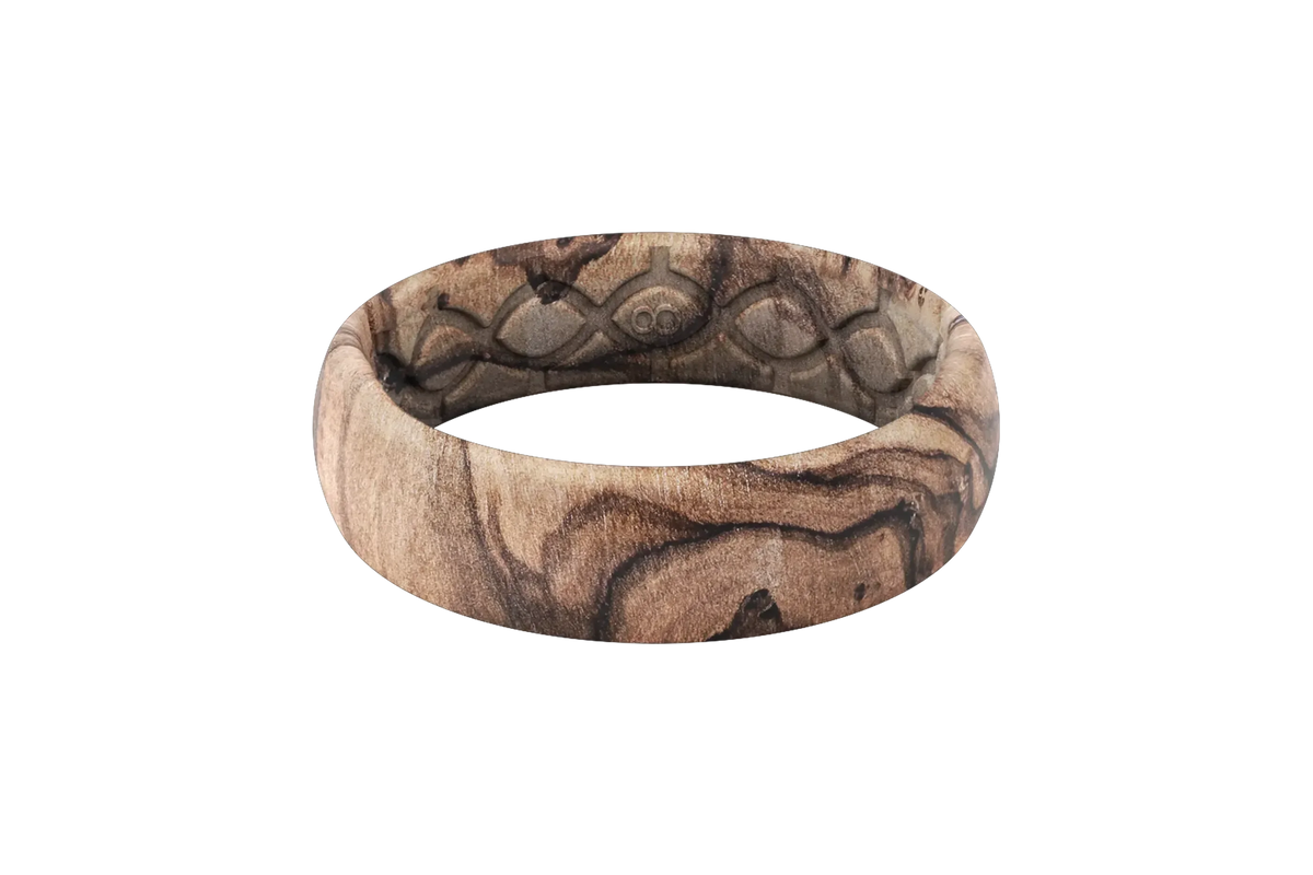 Burled Walnut Thin Ring