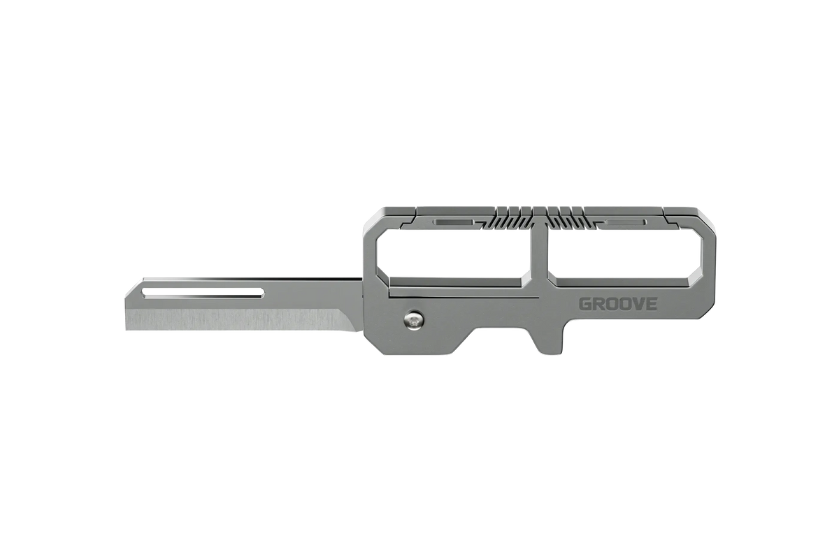 Groove™ Carabiner Knife - Silver